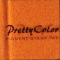 Mobile Preview: Pretty Color Pigment Stempelkissen „orange“ in Kunsstoffbox 3,3 x 3,3 cm