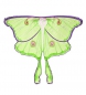 Preview: NoaPoa Dreamy Dress-Up „Luna Motte“: Schmetterlingsflügel grün für Kinder, Größe: 100cmx83cm