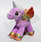 Preview: Dinotoys Pegasus „Unicorn“ lila: Plüsch Einhorn, Größe: 22 cm