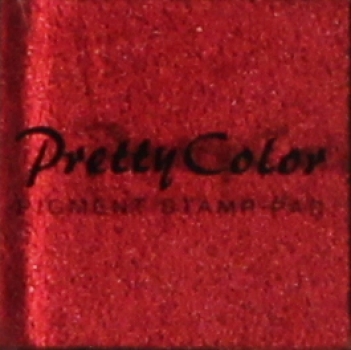 Pretty Color Pigment Stempelkissen „Erdbeere“ in Kunsstoffbox 3,3 x 3,3 cm