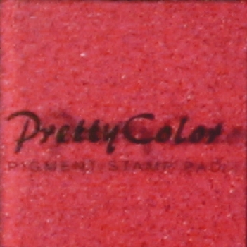 Pretty Color Pigment Stempelkissen „rot“ in Kunsstoffbox 3,3 x 3,3 cm