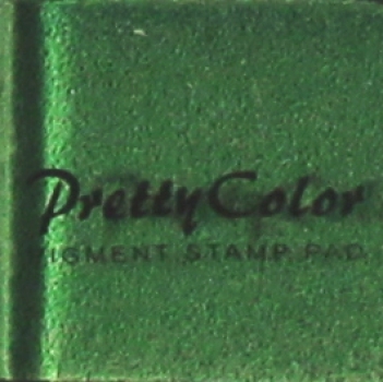 Pretty Color Pigment Stempelkissen „hellgrün“ in Kunsstoffbox 3,3 x 3,3 cm