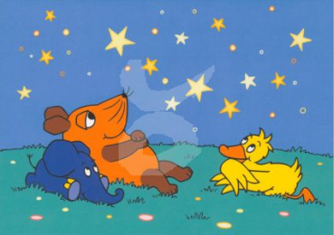Schmitt-Menzel "Sterne zählen mit Freunden" Sendung mit der Maus, Größe: 10,5x15 cm