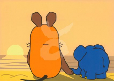 Schmitt-Menzel "Sonnenuntergang" Sendung mit der Maus, Größe: 10,5x15 cm