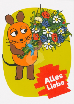 Schmitt-Menzel "Alles Liebe" Sendung mit der Maus, Größe: 10,5x15 cm