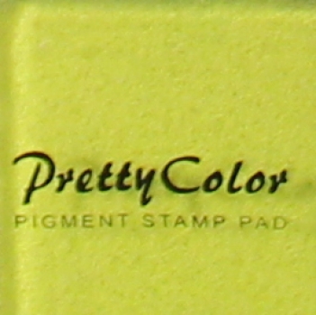 Pretty Color Pigment Stempelkissen „hellgelb“ in Kunsstoffbox 3,3 x 3,3 cm