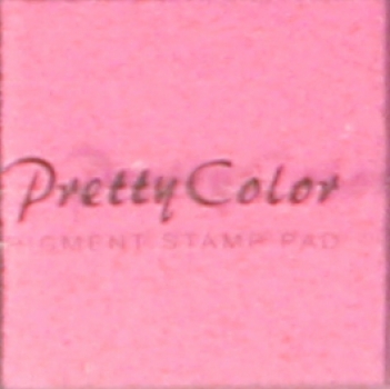 Pretty Color Pigment Stempelkissen „pink“ in Kunsstoffbox 3,3 x 3,3 cm