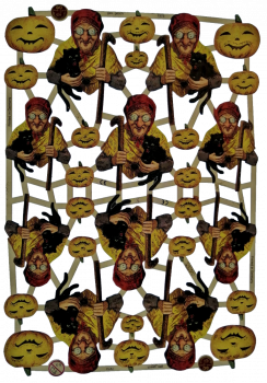 "Halloween", 7273, mit Glimmer, Glanzbilder, Größe: 16,5 x 23,5 cm