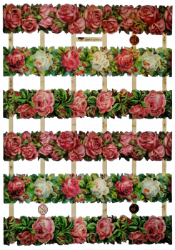 Glanzbilder mit Glimmer Blumen 7373
