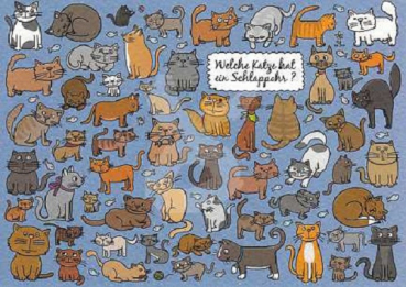 Charis Bartsch Nr. PK5854 "Welche Katze...?" Postkarte Größe: 10,5x15 cm