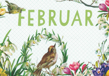 Carola Pabst "Februar" Monats-Postkarte, Größe: 10,5x15 cm