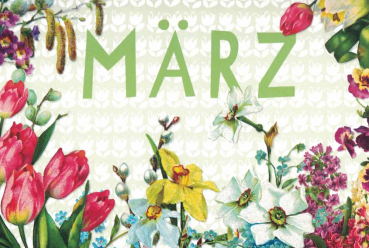 Carola Pabst "März" Monats-Postkarte, Größe: 10,5x15 cm