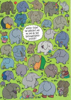 Charis Bartsch Nr. PK6313 "Welcher Elefant...?" Postkarte Größe: 10,5x15 cm