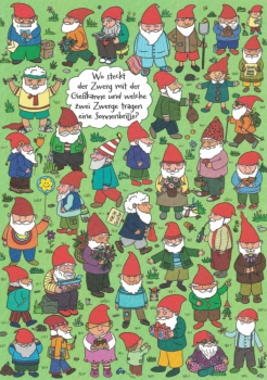 Charis Bartsch Nr. PV6439 "Wo steckt der Zwerg...?" Postkarte Größe: 10,5x15 cm