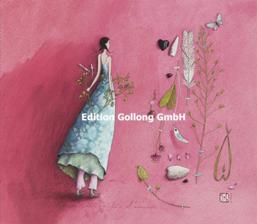Gaëlle Boissonard "Frau mit Kräutern" Doppelkarte, Größe: 16x14 cm