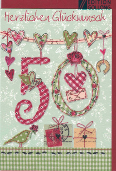 Carola Pabst „50. Geburtstag“: Doppelkarte 12x17,2cm