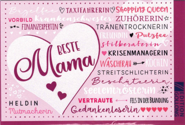„Beste Mama“: Doppelkarte 12x17,2cm