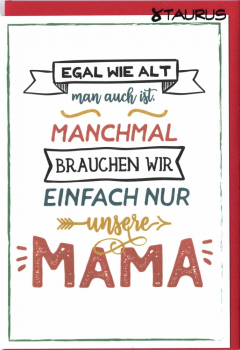 „...einfach nur unsere Mama“: Doppelkarte 12x17,2cm