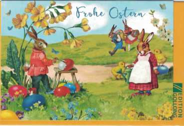 Carola Pabst „Frohe Ostern“: Doppelkarte 12x17,2cm