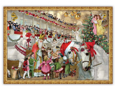 Edition Tausendschön Adventskalender A3, Hofreitschule, Wien, Größe: 42x29,5cm