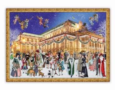 Edition Tausendschön Adventskalender A3, Staatsoper, Wien, Größe: 42x29,5cm
