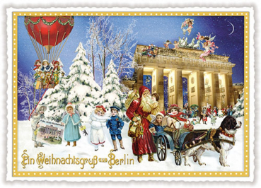 Edition Tausendschön  "Ein Weihnachtsgruß aus Berlin",  PK54 Größe: 10,5x15 cm