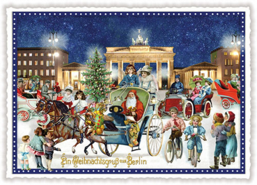 Edition Tausendschön  "Ein Weihnachtsgruß aus Berlin",  PK56 Größe: 10,5x15 cm