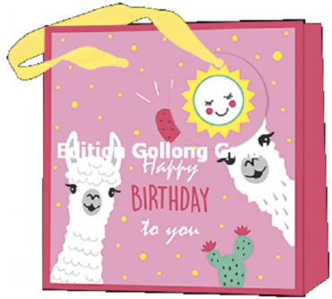 „Katrin Lorenz“: Geschenktüte Happy Birthday L/B/H 15x8x15cm