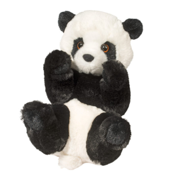 Cuddle Toys Handschmeichler Panda „Burt“: Plüschtier Panda-Bär, eingemummelt Größe: 23cm