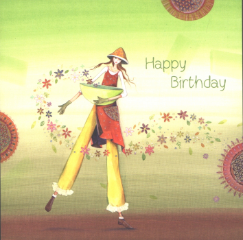 Kristiana Heinemann "Happy Birthday" Größe: 14x14 cm