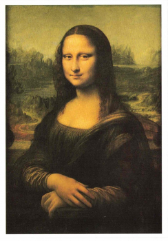 Leonardo da Vinci "Mona Lisa" Postkarte, Größe: 10,5x15 cm