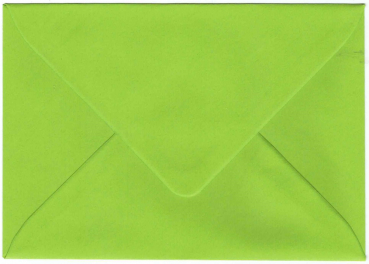 Briefhülle „frühlingsgrün“: Briefumschlag C6, Kuvert: 11,4x16,2cm