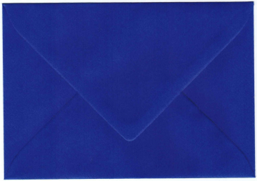 Briefhülle „königsblau“: Briefumschlag C6, Kuvert: 11,4x16,2cm