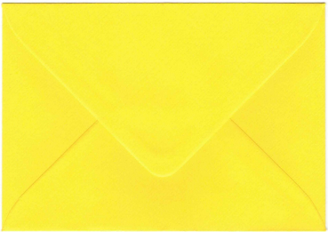 Briefhülle „soleigelb“: Briefumschlag C6, Kuvert: 11,4x16,2cm