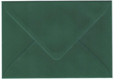 Briefhülle „tannengrün“: Briefumschlag C6, Kuvert: 11,4x16,2cm