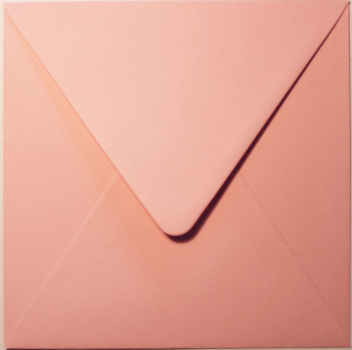 Edition Gollong Briefhülle „flamingo“: Briefumschlag, Kuvert quadratisch: 14,5x14,5cm