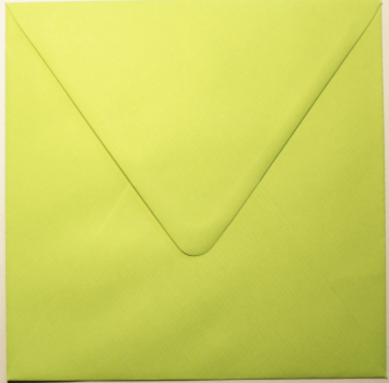 Edition Gollong Briefhülle „maigrün“: Briefumschlag, Kuvert quadratisch: 14,5x14,5cm