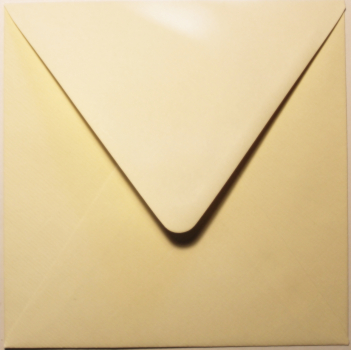 Edition Gollong Briefhülle „chamois“: Briefumschlag, Kuvert quadratisch: 14,5x14,5cm