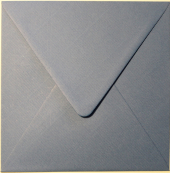 Edition Gollong Briefhülle „stahlblau“: Briefumschlag, Kuvert quadratisch: 14,5x14,5cm