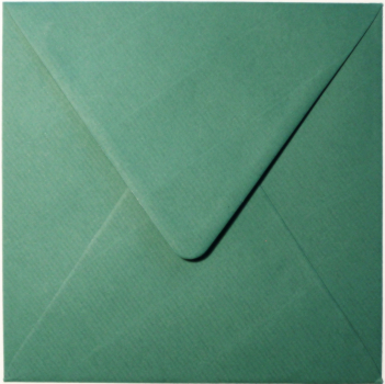 Edition Gollong Briefhülle „tannengrün“: Briefumschlag, Kuvert quadratisch: 14,5x14,5cm