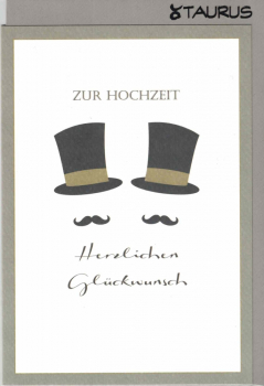 Liliana Schwarze - „Zur Hochzeit“ schwul, gleichgeschlechtlich: Doppelkarte 12x17,2cm