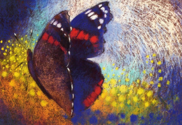 Loes Botman "Schmetterling" Postkarte, Größe: 10,5x15 cm