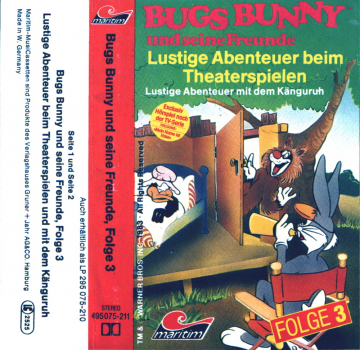 "Bugs Bunny und seine Freunde"  Folge 3, MC-Hörspiel von 1991 - GEBRAUCHT