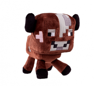 jazwares „Minecraft Baby Cow“: Plüschtier Baby Kuh, Größe 13cm