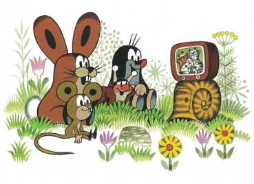 Zdeněk Miler "Fernsehen mit Freunden" Der kleine Maulwurf, Größe: 10,5x15 cm