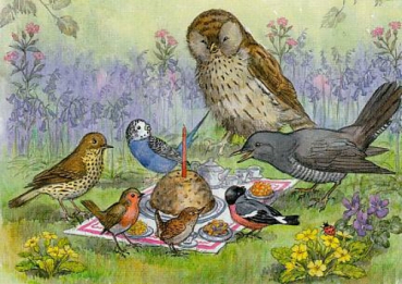 Molly Brett "The Party that Grew" Postkarte, Größe: 10,5x15 cm