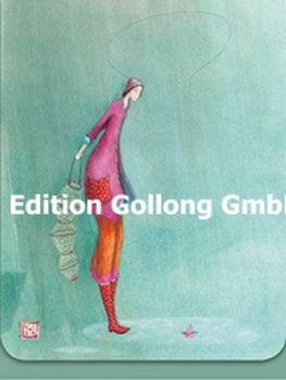 Gaëlle Boissonard "Frau mit Fischernetz" Notizblock, Aquarupella, Größe: 7,5x10 cm