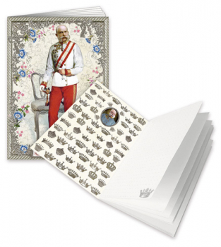 Notizheft "Kaiser Franz Joseph I." Edition Tausendschön A6 Größe 10,5x14,8cm