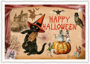 Edition Tausendschön "Happy Halloween" PK609 Postkarte Größe: 10,5x15 cm