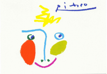 Pablo Picasso "La Lavandière" Postkarte, Größe: 10,5x15cm